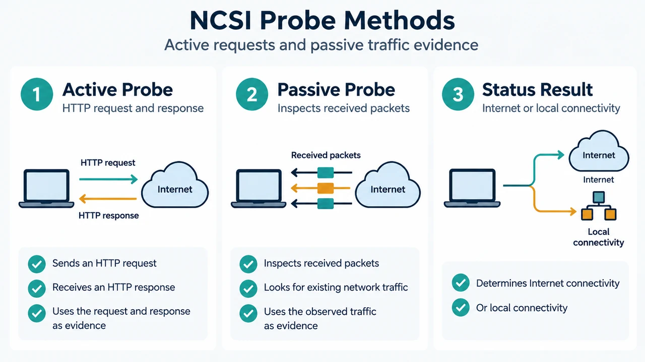 Comparison of NCSI active and passive probing methods